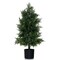 Artificial Cedar Topiary Tree with Nursery Pot for Indoor and Outdoor Spaces